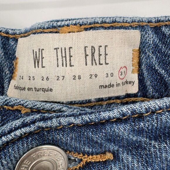 Free People We the Free Relaxed Heritage Flare Jeans, Size 31 - Picture 10 of 11